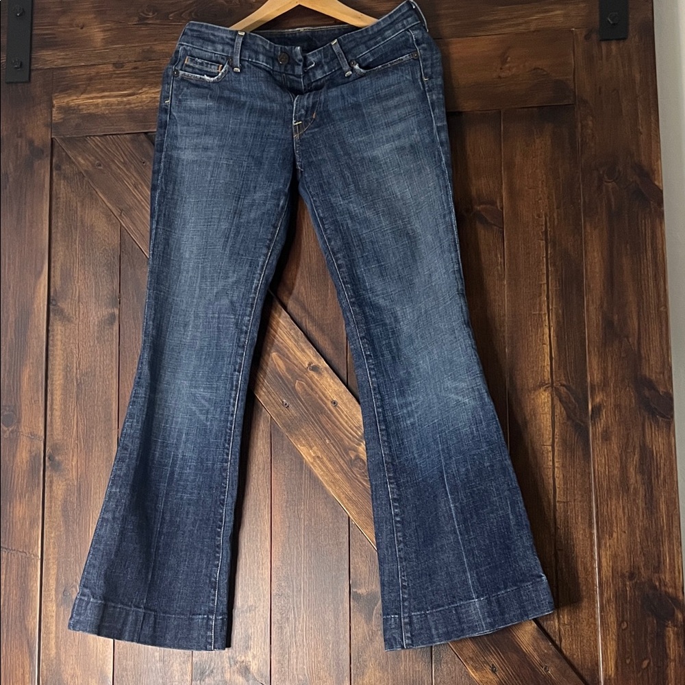 Citizen of Humanity Blue Women's Jeans low waist stretch flare-style Naomi